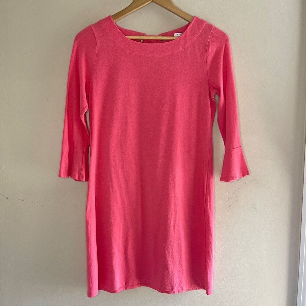CROWN & IVY Bell Sleeve Pink Mini Dress,‎ Small
